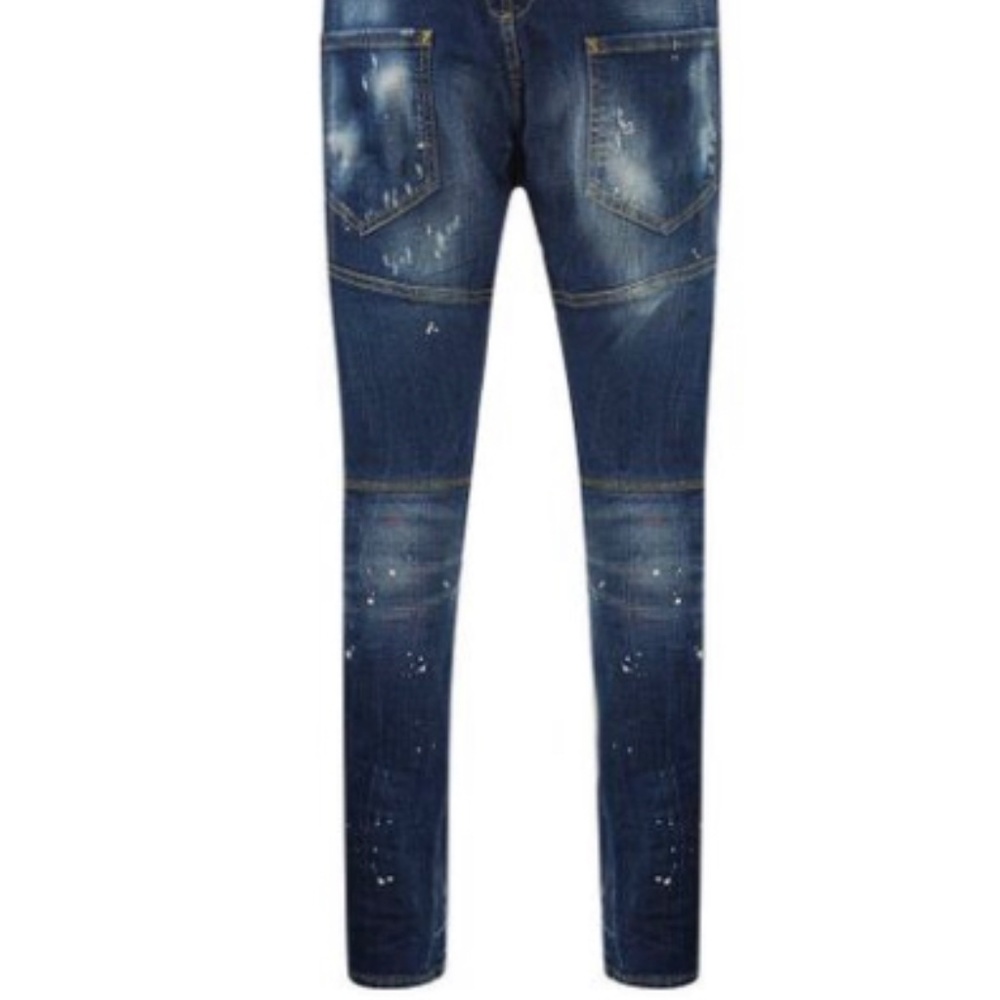 Dsquared2 17CM TIDY BIKER DENIM STRETCH JEANS